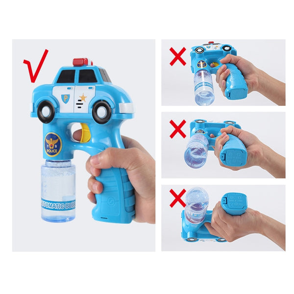 Outdoor Soap Blow Electric Bubbles Gun